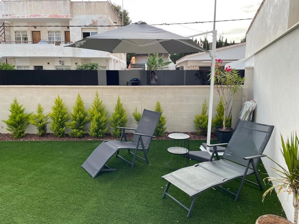 Beach Bungalow With Swiming Pool And Long Terrace San Javier Exterior foto