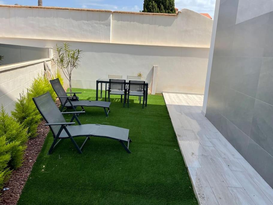 Beach Bungalow With Swiming Pool And Long Terrace San Javier Exterior foto